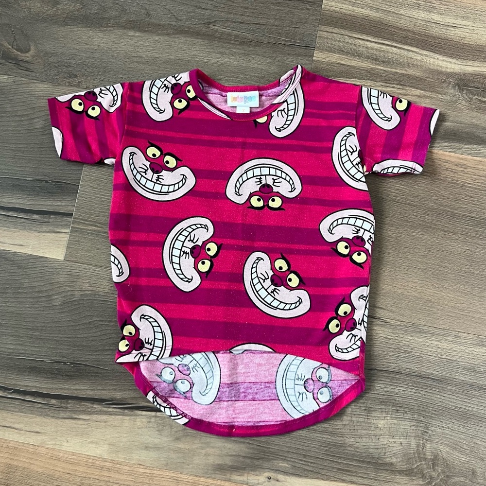 LuLaRoe Disney Cheshire Cat Gracie Tee Size 2